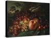 Still Life with Peaches and Grapes, 1863-Frederic Edwin Church-Stretched Canvas