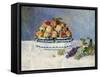 Still Life with Peaches and Grapes-Auguste Renoir-Framed Stretched Canvas