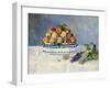 Still Life with Peaches and Grapes-Auguste Renoir-Framed Art Print