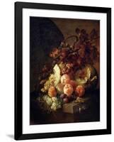 Still Life with Peaches, Late 17th or Early 18th Century-Jan Frans van Son-Framed Giclee Print