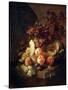 Still Life with Peaches, Late 17th or Early 18th Century-Jan Frans van Son-Stretched Canvas