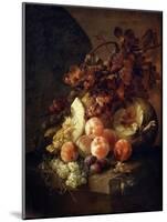 Still Life with Peaches, Late 17th or Early 18th Century-Jan Frans van Son-Mounted Giclee Print