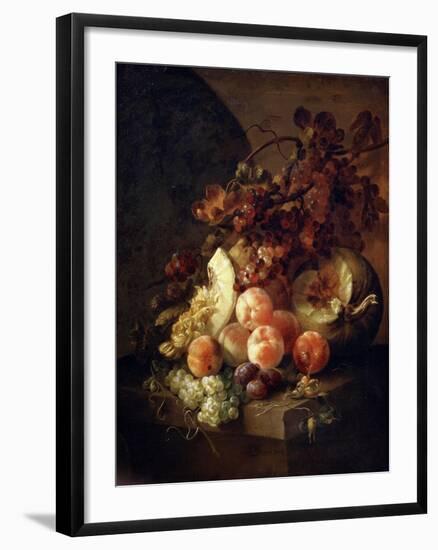 Still Life with Peaches, Late 17th or Early 18th Century-Jan Frans van Son-Framed Giclee Print