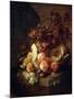 Still Life with Peaches, Late 17th or Early 18th Century-Jan Frans van Son-Mounted Giclee Print
