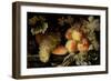 Still Life with Peaches, Melon and Grapes-Pierre Dupuis-Framed Giclee Print