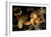 Still Life with Peaches, Melon and Grapes-Pierre Dupuis-Framed Giclee Print