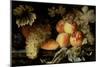 Still Life with Peaches, Melon and Grapes-Pierre Dupuis-Mounted Giclee Print