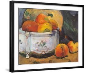 Still Life with Peaches-Paul Gauguin-Framed Art Print