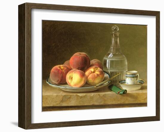 Still Life with Peaches-Gerard Van Spaendonck-Framed Giclee Print