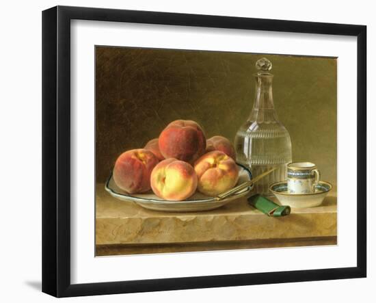 Still Life with Peaches-Gerard Van Spaendonck-Framed Giclee Print