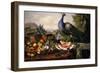 Still Life with Peacock-Luis Portu-Framed Giclee Print