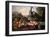 Still Life with Peacock-Luis Portu-Framed Giclee Print