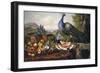 Still Life with Peacock-Luis Portu-Framed Giclee Print