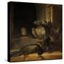 Still Life with Peacocks-Rembrandt van Rijn-Stretched Canvas