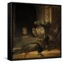 Still Life with Peacocks-Rembrandt van Rijn-Framed Stretched Canvas