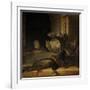 Still Life with Peacocks-Rembrandt van Rijn-Framed Art Print