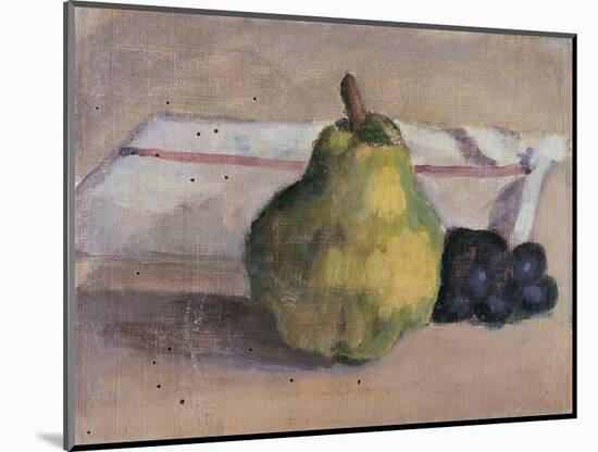 Still Life with Pear and Grapes-Egisto Paolo Fabbri-Mounted Art Print