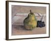 Still Life with Pear and Grapes-Egisto Paolo Fabbri-Framed Art Print