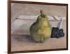 Still Life with Pear and Grapes-Egisto Paolo Fabbri-Framed Art Print