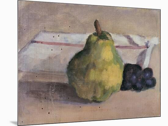 Still Life with Pear and Grapes-Egisto Paolo Fabbri-Mounted Art Print