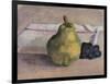 Still Life with Pear and Grapes-Egisto Paolo Fabbri-Framed Art Print