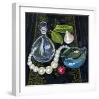 Still Life with Pearls-Tilly Willis-Framed Giclee Print