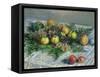 Still Life with Pears and Grapes, 1880-Claude Monet-Framed Stretched Canvas