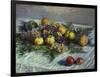 Still Life with Pears and Grapes, 1880-Claude Monet-Framed Giclee Print