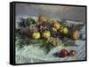 Still Life with Pears and Grapes, 1880-Claude Monet-Framed Stretched Canvas