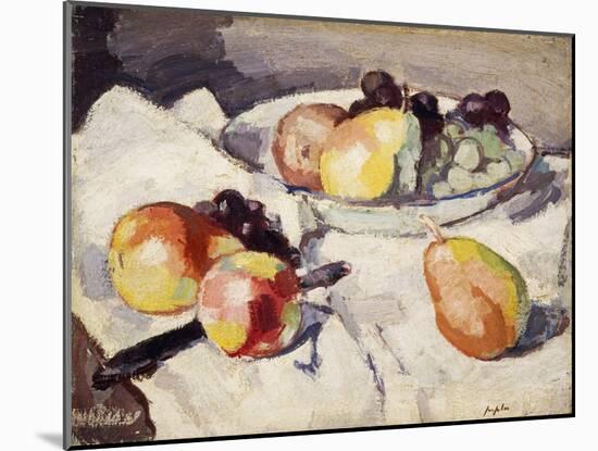 Still Life with Pears and Grapes, C.1930-Samuel John Peploe-Mounted Giclee Print