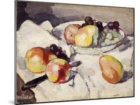 Still Life with Pears and Grapes, C.1930-Samuel John Peploe-Mounted Giclee Print