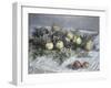 Still Life with Pears and Grapes-Claude Monet-Framed Giclee Print