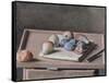 Still Life with Pears, Figs, Prunes, Bread Roll and Knife on Table, 1782-Jean-Etienne Liotard-Framed Stretched Canvas