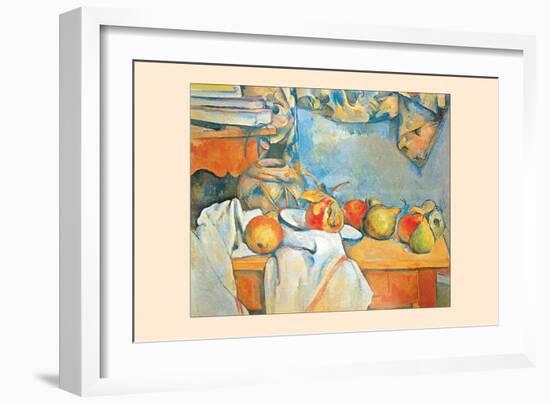 Still-Life with Pears-Paul C?zanne-Framed Art Print