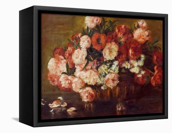 Still-Life with Peonies, 1872-Pierre-Auguste Renoir-Framed Stretched Canvas