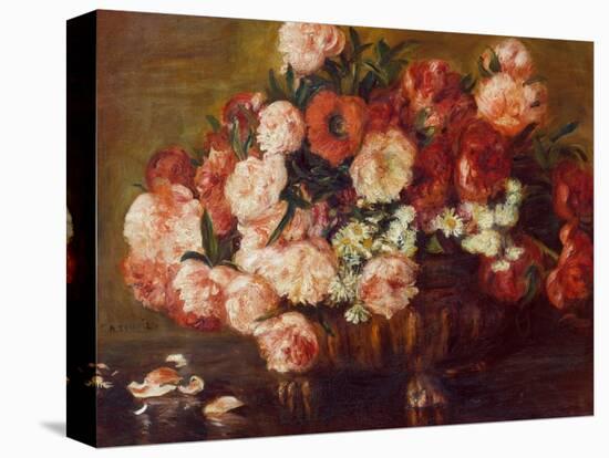 Still-Life with Peonies, 1872-Pierre-Auguste Renoir-Stretched Canvas