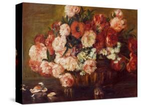 Still-Life with Peonies, 1872-Pierre-Auguste Renoir-Stretched Canvas