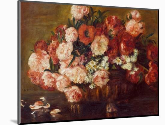 Still-Life with Peonies, 1872-Pierre-Auguste Renoir-Mounted Giclee Print