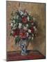 Still Life with Peonies and Mock Orange, 1872-1877-Camille Pissarro-Mounted Giclee Print