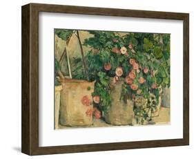 Still Life with Petunias, about 1885-Paul Cézanne-Framed Giclee Print