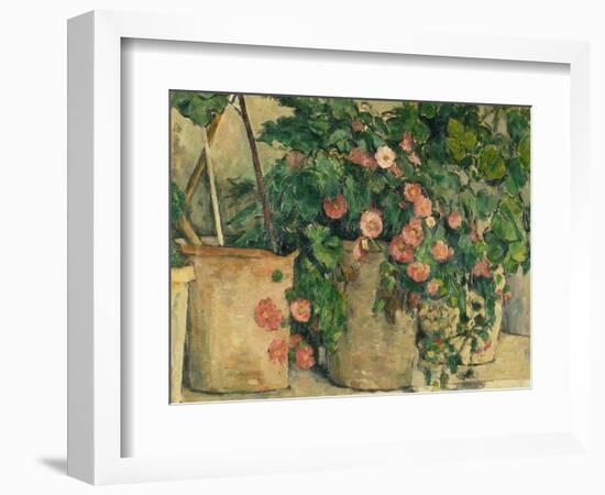 Still Life with Petunias, about 1885-Paul Cézanne-Framed Giclee Print
