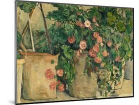 Still Life with Petunias, about 1885-Paul Cézanne-Mounted Giclee Print