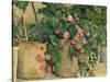 Still Life with Petunias, about 1885-Paul Cézanne-Stretched Canvas