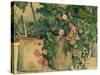 Still Life with Petunias, about 1885-Paul Cézanne-Stretched Canvas