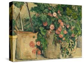 Still Life with Petunias, about 1885-Paul Cézanne-Stretched Canvas