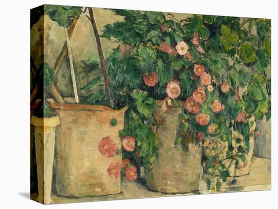 Still Life with Petunias, about 1885-Paul Cézanne-Stretched Canvas