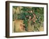 Still Life with Petunias, about 1885-Paul Cézanne-Framed Giclee Print