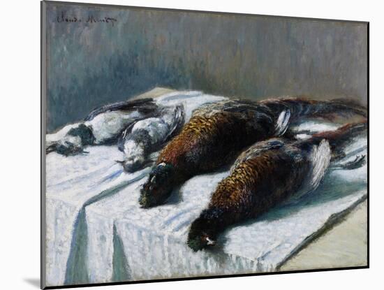 Still Life with Pheasants and Plovers, 1879-Claude Monet-Mounted Giclee Print