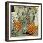 Still Life with Pineapples; Nature Morte a L'ananas, (Oil on Canvas)-Louis Valtat-Framed Giclee Print