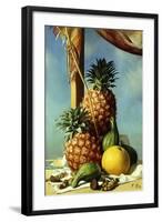 Still-Life with Pineapples; Nature Morte Avec Ananas, (Oil on Canvas)-Pierre Roy-Framed Giclee Print